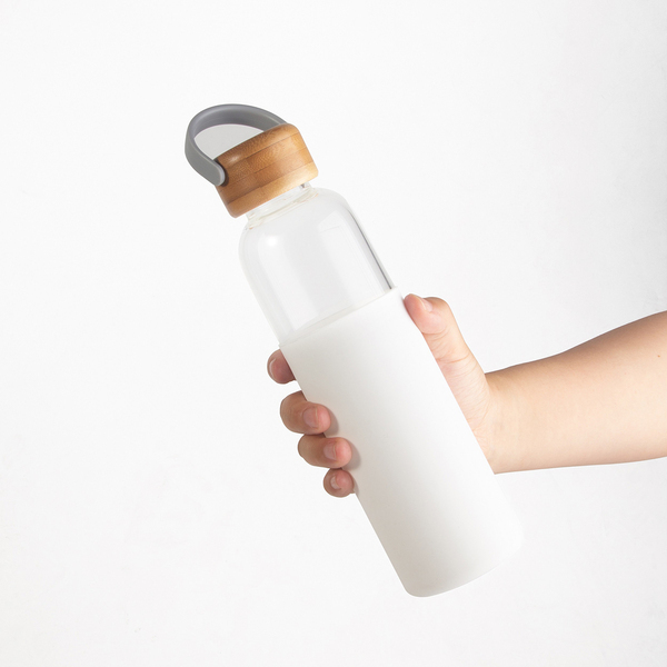 Soma Glass Water Bottle V2, White, 25 Oz