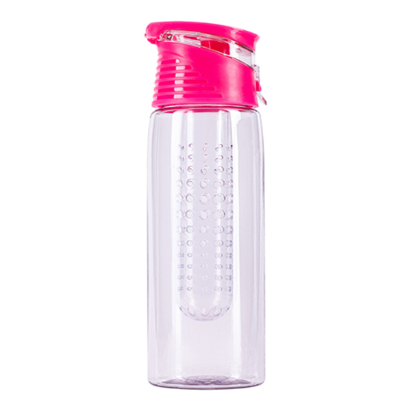 700 ml Frutello water bottle, pink/colorless | Promotional Gifts