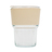 350ml Vigo glass mug, beige/colorless 