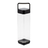 Feelsofine water bottle 800 ml, colorless/black 