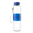 550ml Marane glass water bottle, blue 