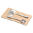 Kaffi measuring spoon and clips set, silver 