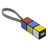 Color click&go USB cable, mix 