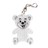 Teddy safety keyring, colorless 