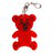 Teddy safety keyring, red 