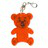 Teddy safety keyring, orange 