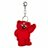 Beary safety keyring, red 