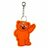 Beary safety keyring, orange 