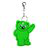 Beary safety keyring, dark green 