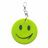 Happy reflective keyring, yellow 