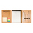 Sustain office set with notepad, beige 