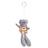 Teddy reflective keyring, grey 