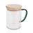 Ceylon borosilicate glass mug, colorless 