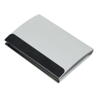 R01051 - Emboss business card holder, white 