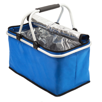 R08160 - Huron insulated picnic basket, blue 