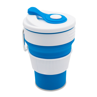 R08258 - Flexi Silicone mug 350 ml, blue 