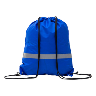 R08696 - Promo backpack with reflective tape, blue 