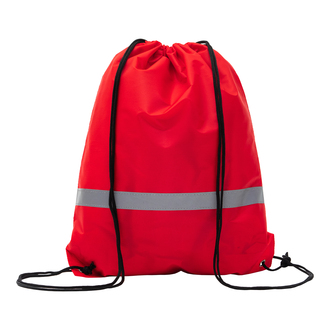 R08696 - Promo backpack with reflective tape, red 