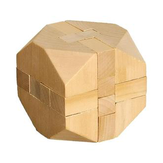 R08820 - Cube puzzle, ecru 