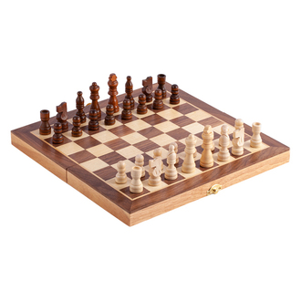 R08854 - Wooden chess, brown 