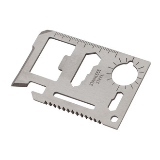 R17498 - Credit card-shaped multitool, silver 