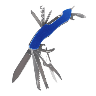 R17513 - Mainz 12-function pocket knife, blue 