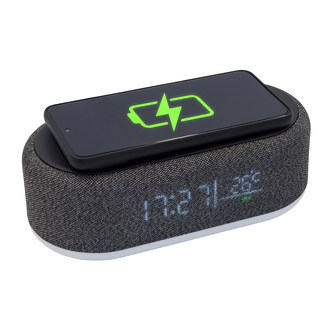 R22124 - Richi Wireless charger with a light, black 