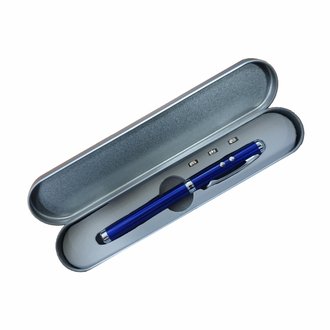 R35423 - Supreme ballpen with laser pointer - 4 in 1, blue 