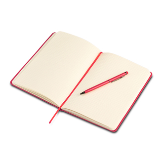 R64214 - Abrantes notepad & pen set, red 