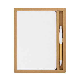 R64258 - Forest pen and notebook gift set, white 