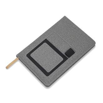 R64265 - Irun notepad with pocket, grey 