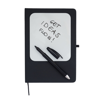 R64270 - Blanko notebook with a white erasable board, black 