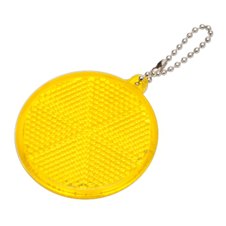 R73163 - Circle Reflect keyring, yellow 