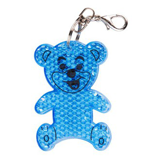 R73235 - Teddy safety keyring, blue 