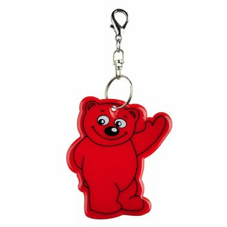 R73245 - Beary safety keyring, red 