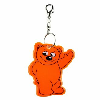 R73245 - Beary safety keyring, orange 