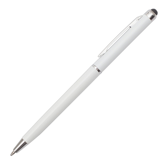 R73407 - Touch Point plastic ballpen, white 