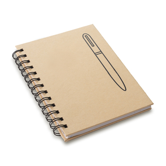 R73649 - Attract notebook with magnet, beige 