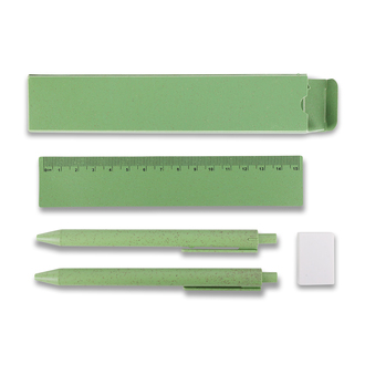 R73723 - Ora school and office set, green 