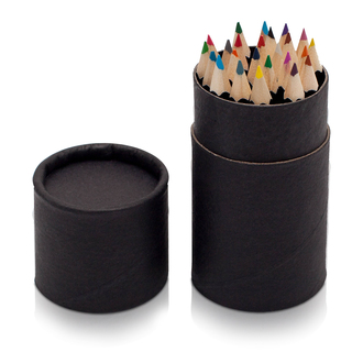 R73765 - 24 crayon set in tube, black 
