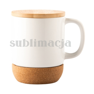 R85317 - Ceramic mug with sublimation coating Giulio , white 