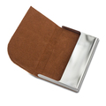 R00550.10 - Torre business card holder, brown 