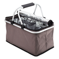 R08160.21 - Huron insulated picnic basket, grey 