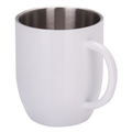 R08199.06 - 350 ml Alis Steel mug with sublimation coating, white 