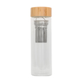 R08234.00 - 420 ml Celle glass bottle with infuser, colorless 