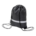 R08696.02 - Promo backpack with reflective tape, black 