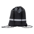 R08696.02 - Promo backpack with reflective tape, black 