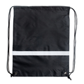 R08696.02 - Promo backpack with reflective tape, black 