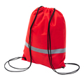 R08696.08 - Promo backpack with reflective tape, red 