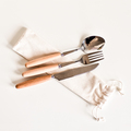 R17156.13 - Nantes Cutlery Set in Cotton Bag, beige/silver 